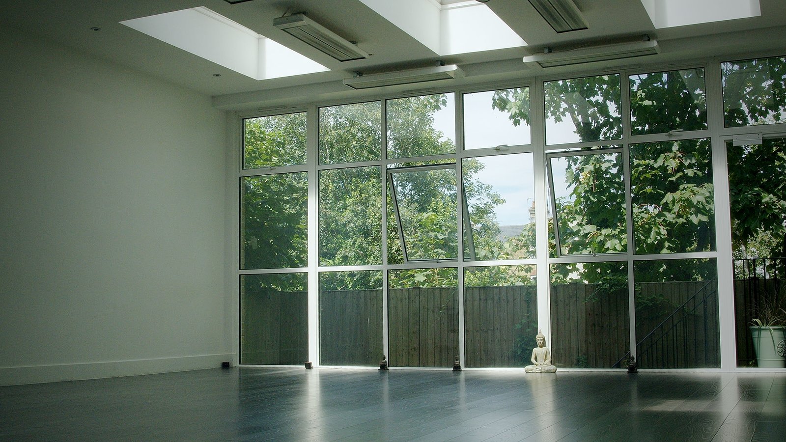 The light-filled Heart studio at Phoenix Yoga, Putney